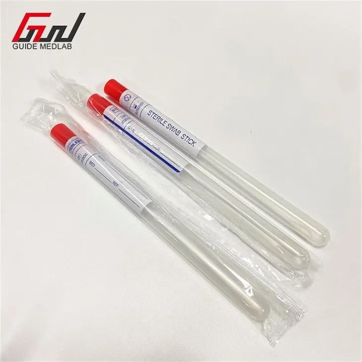 2 cotton oral swab for test